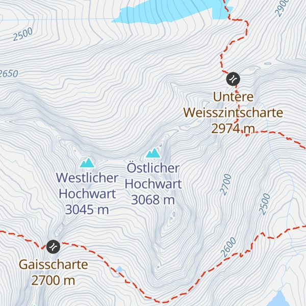 Map of Östlicher Hochwart
