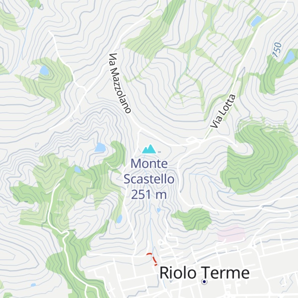 Map of Monte Scastello