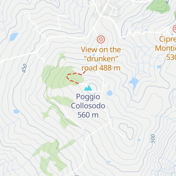 Map of Poggio Collosodo