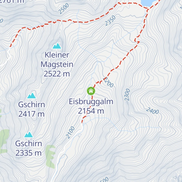 Map of Eisbruggalm