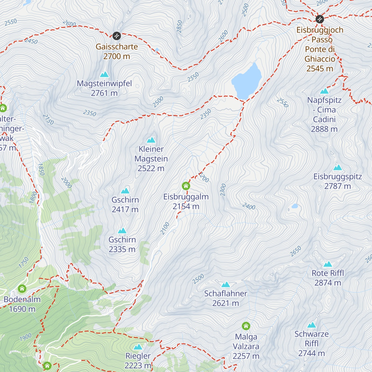 Eisbruggalm map
