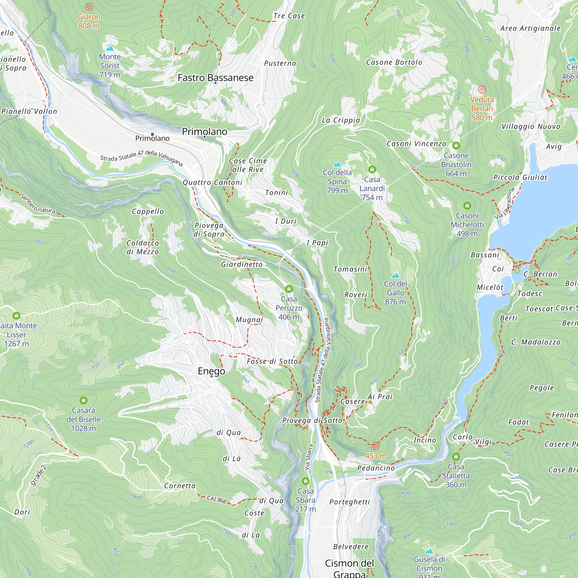 Casa Peruzzo map