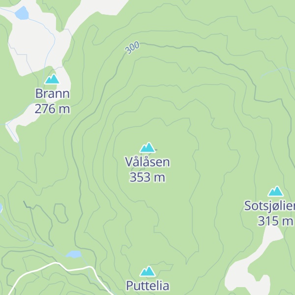 Map of Vålåsen