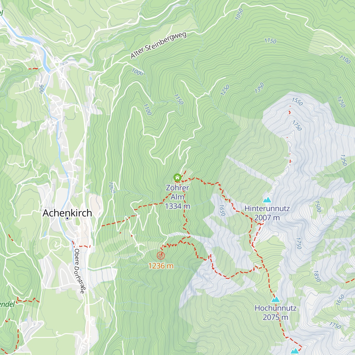 Zöhrer Alm map