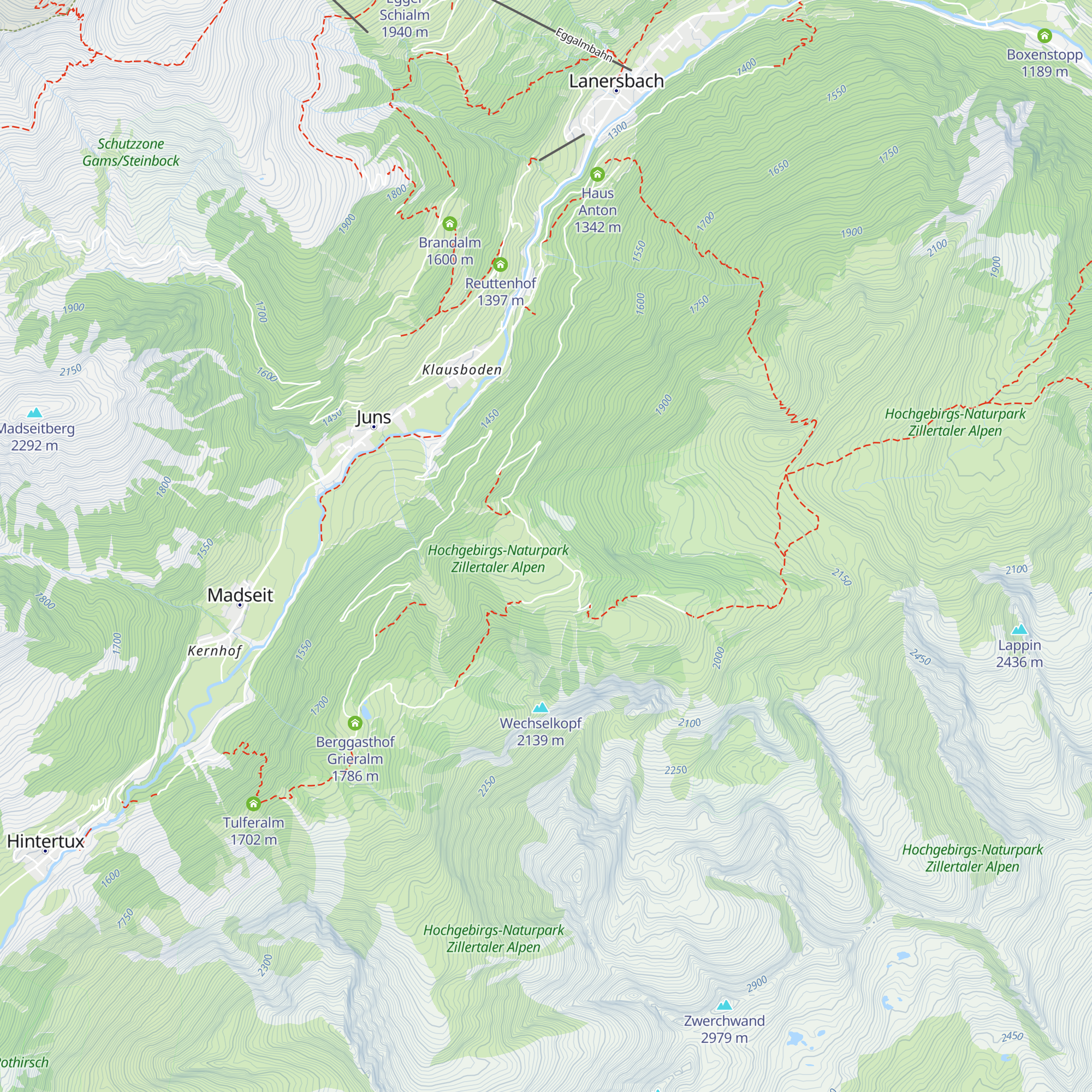Höllensteinhütte map