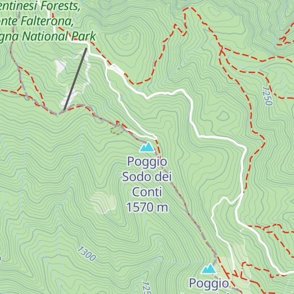 Map of Poggio Sodo dei Conti