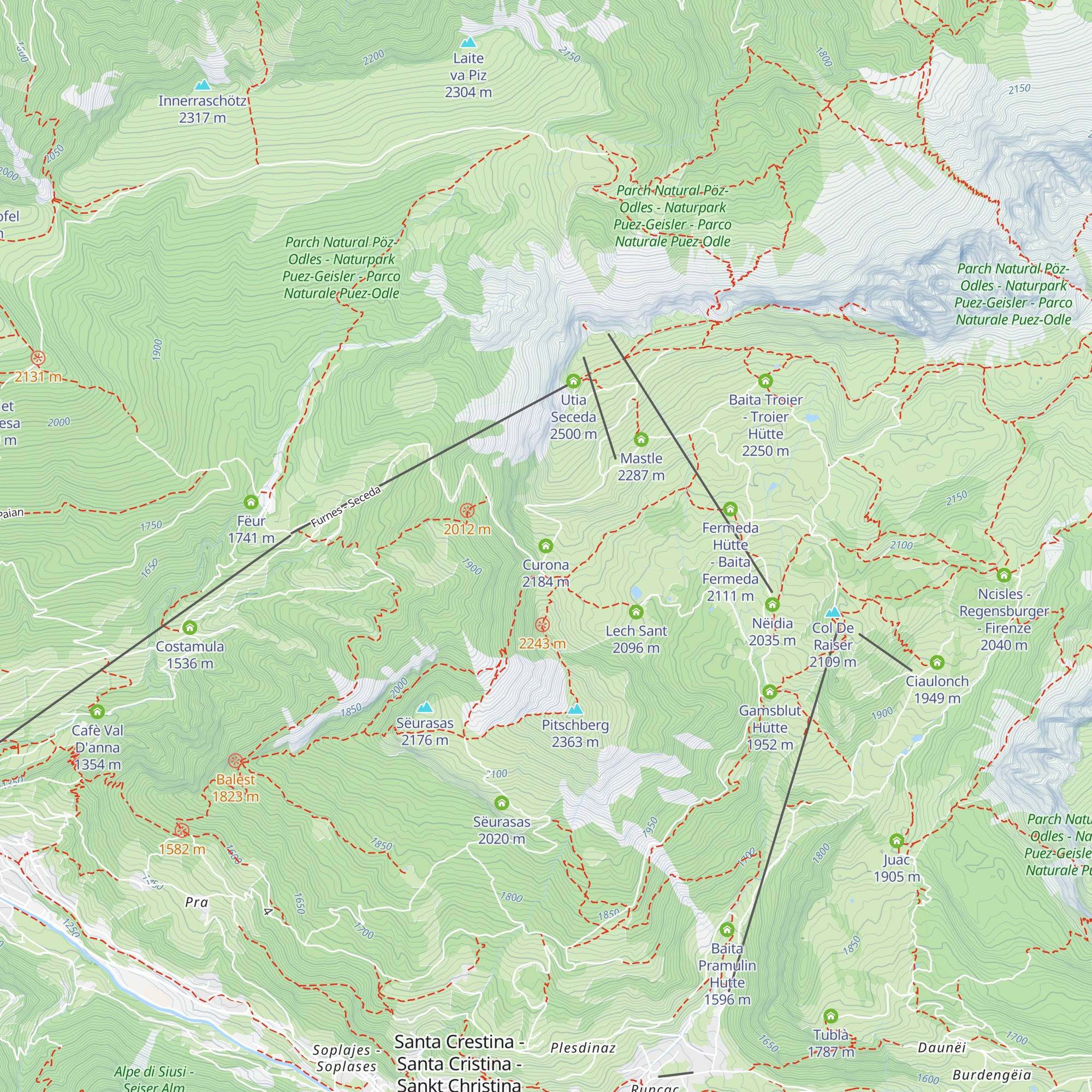 Curona map