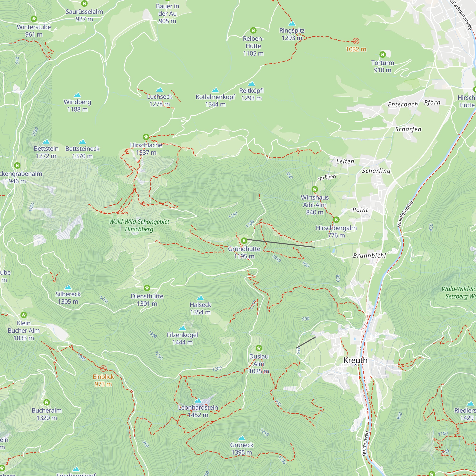 Naturfreundehaus Gründhütte map