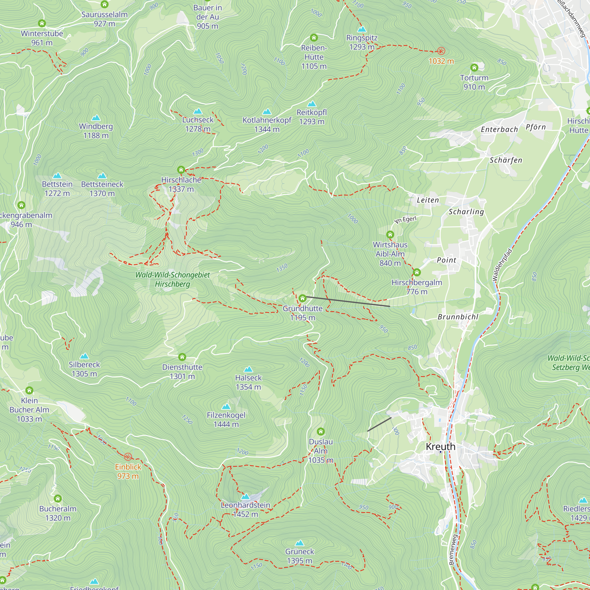 Naturfreundehaus Gründhütte map