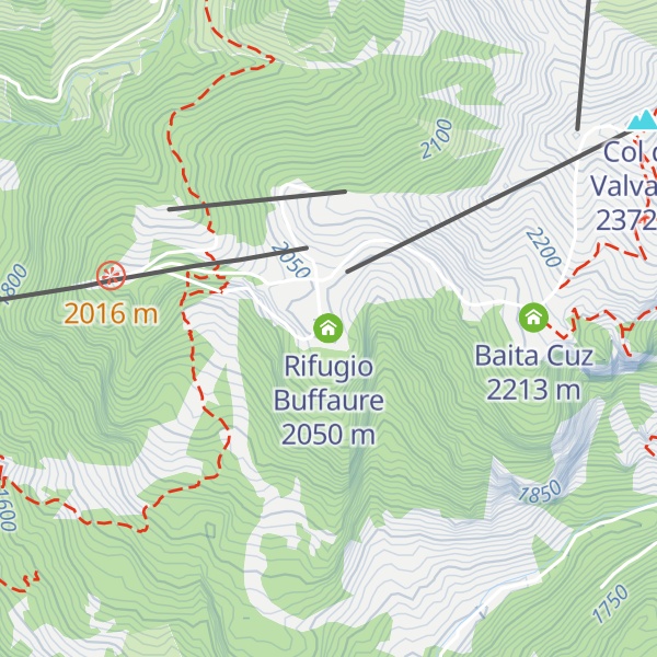 Map of Rifugio Buffaure