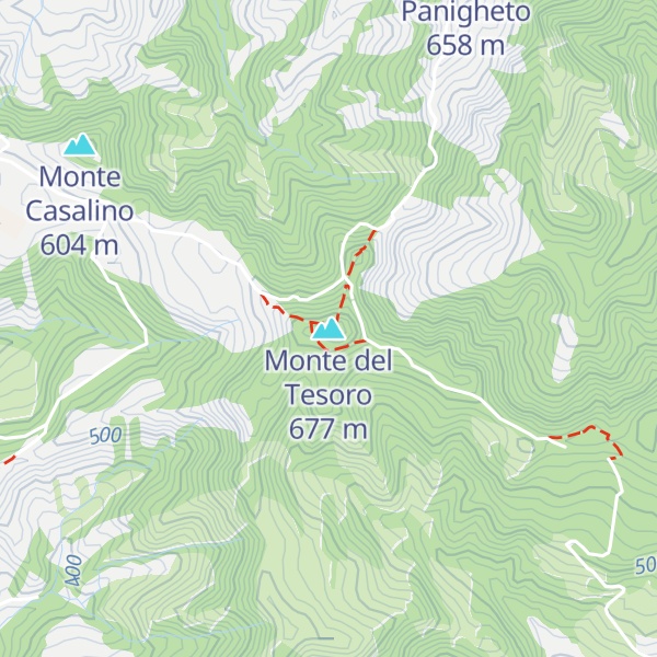 Map of Monte del Tesoro