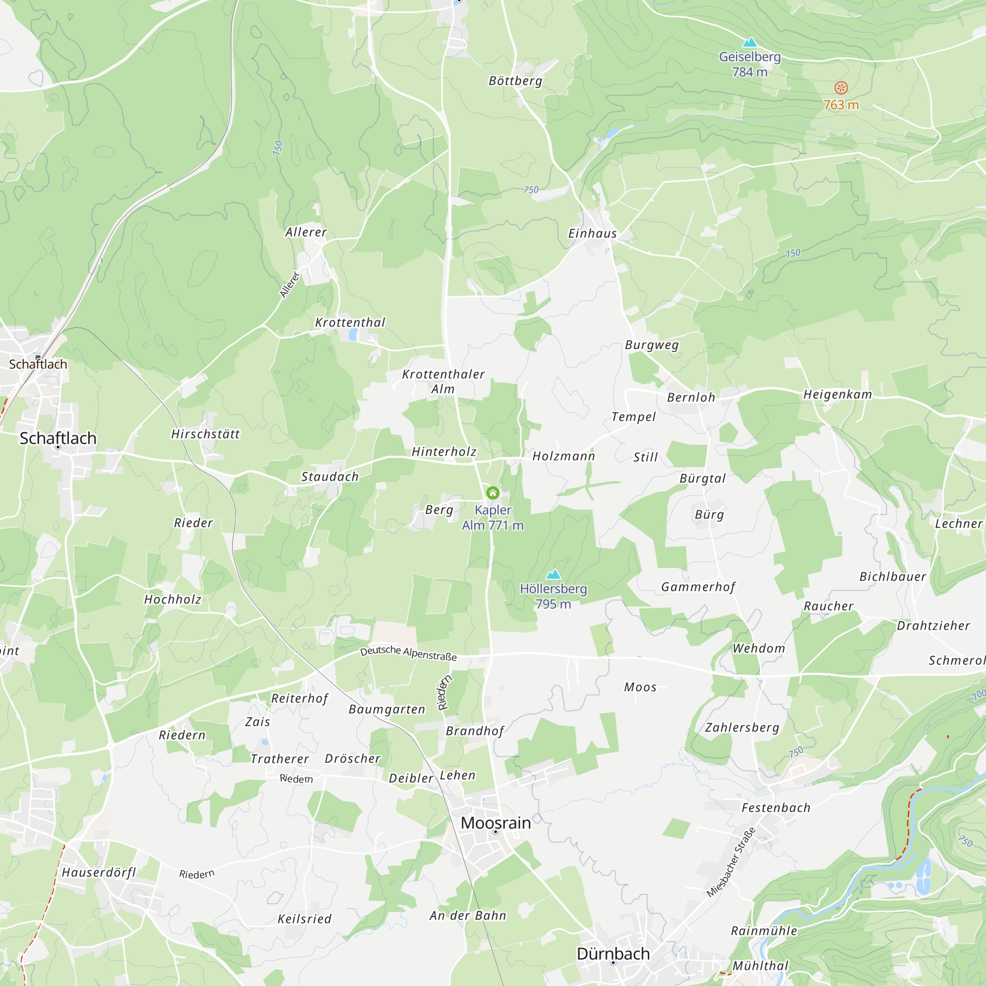 Kapler Alm map