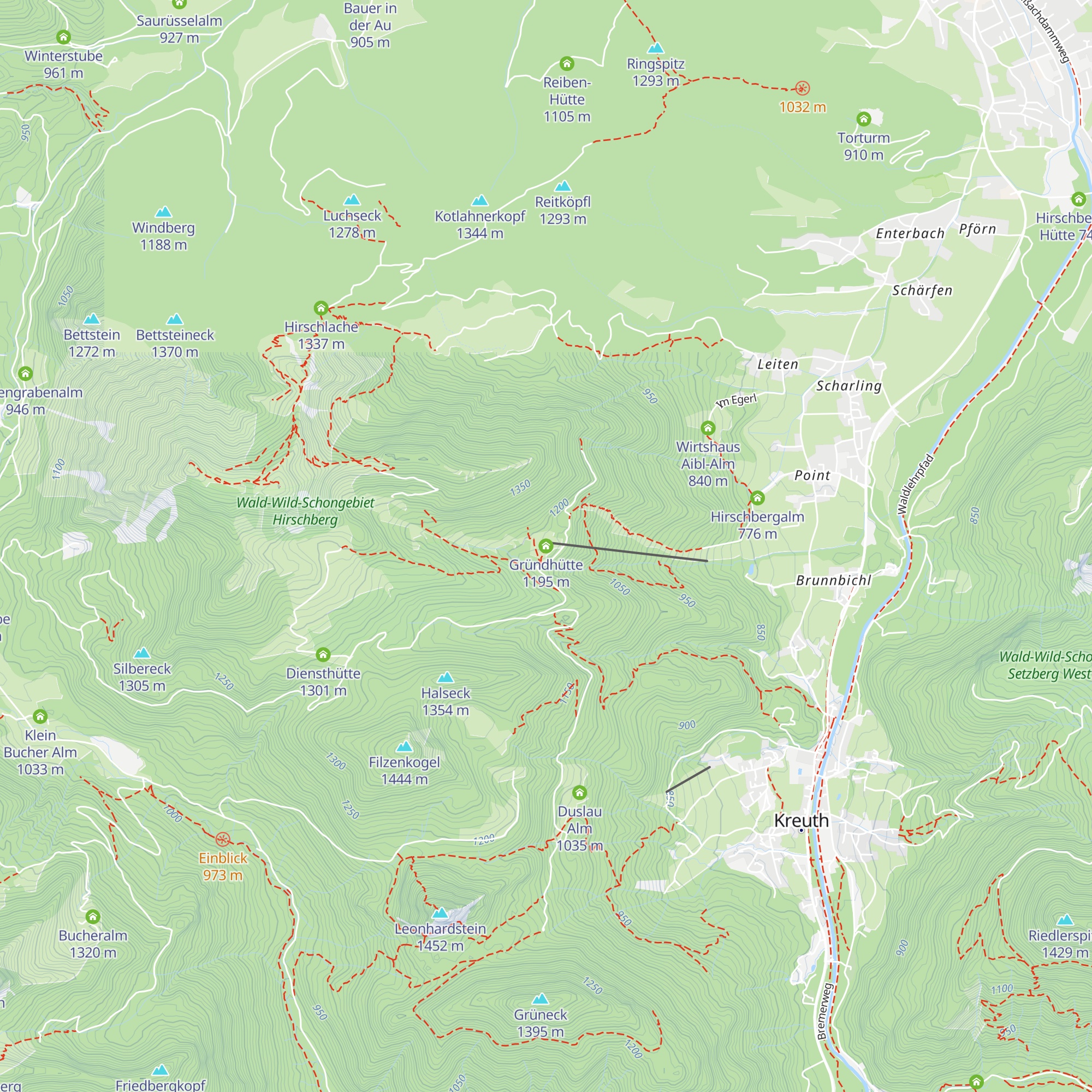 Gründhütte map