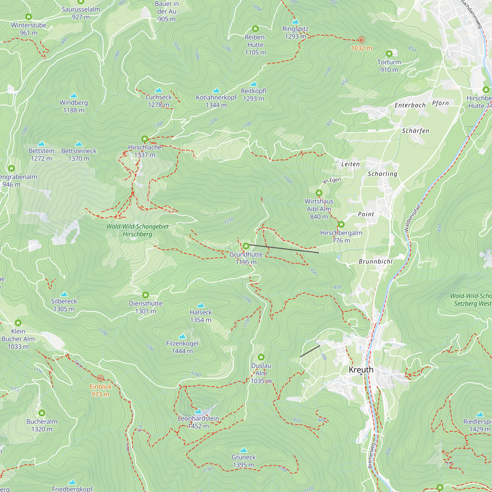Gründhütte map