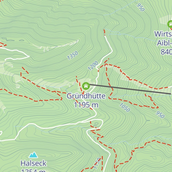 Map of Gründhütte