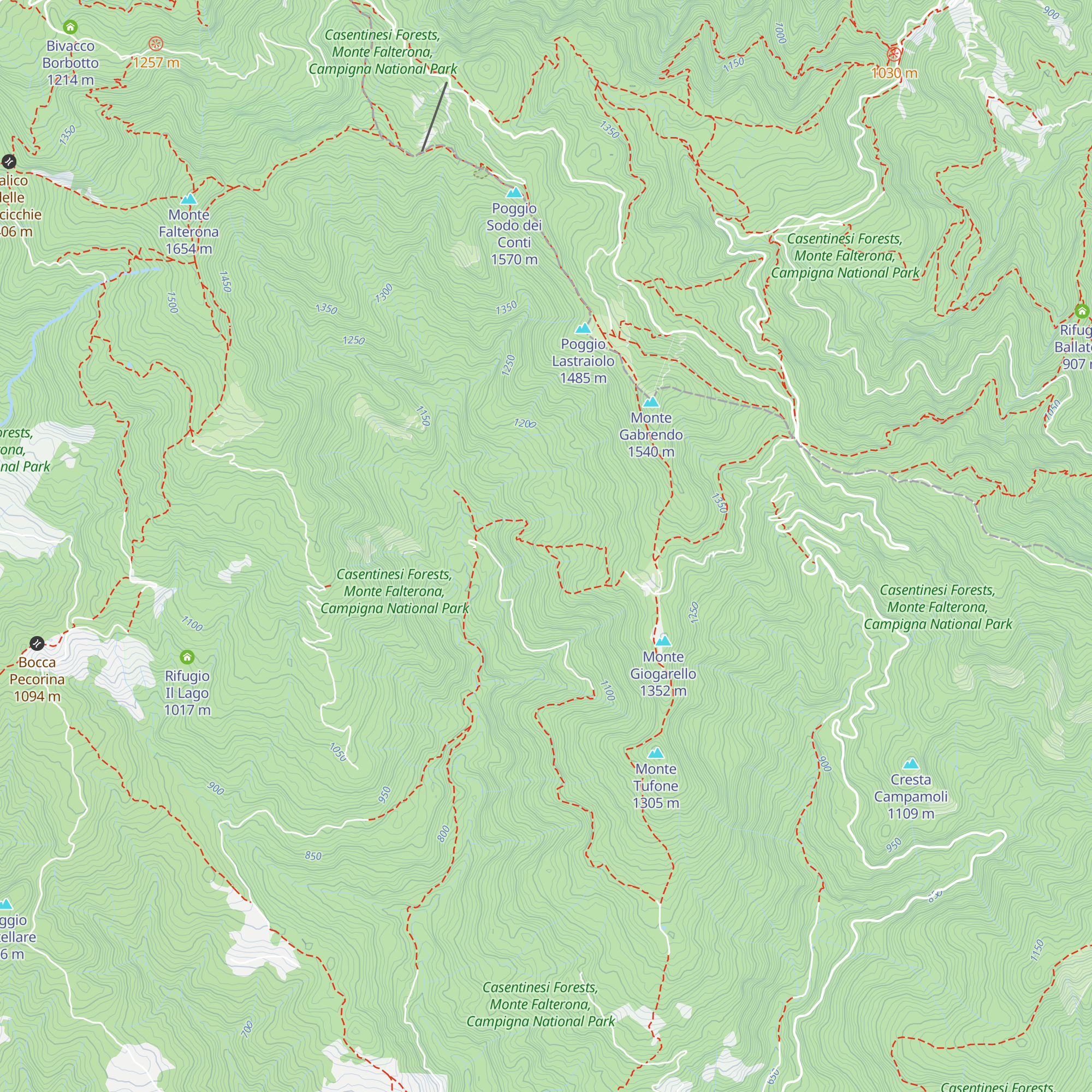 Capanna Morgante map