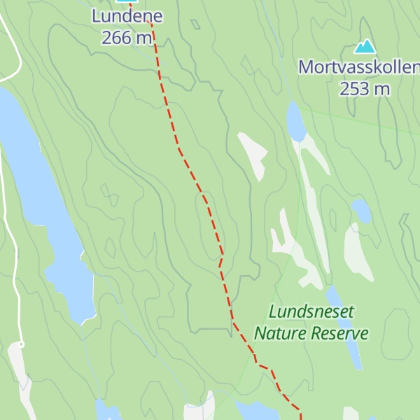 Map of Høge stang