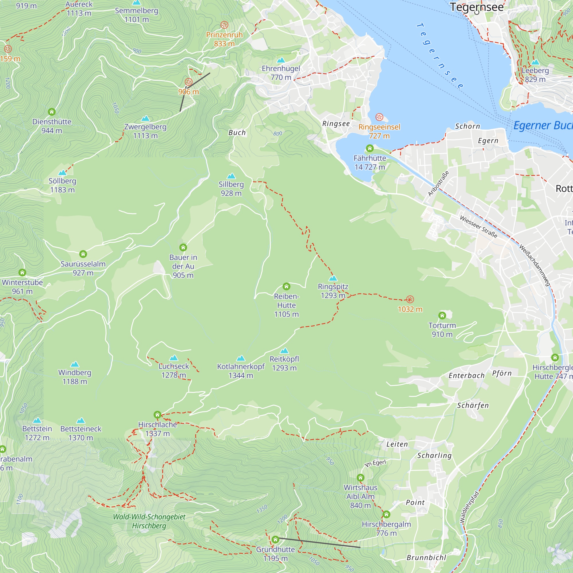 Reiben-Hütte map