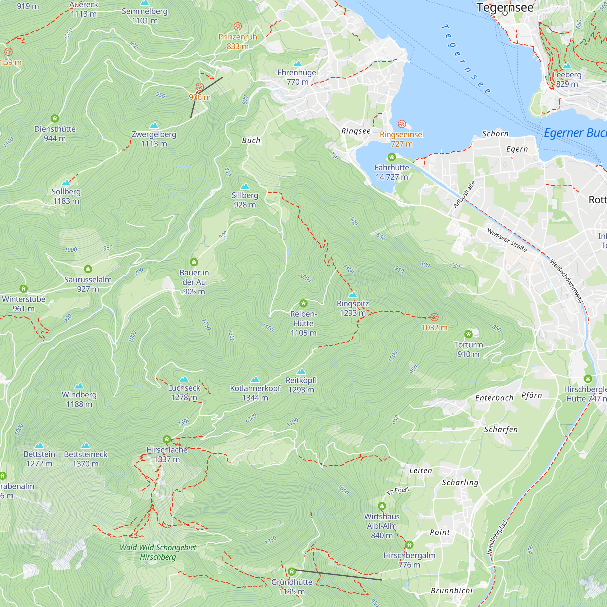 Reiben-Hütte map