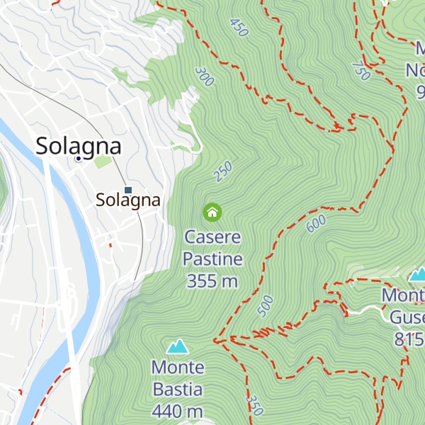 Map of Casere Pastine