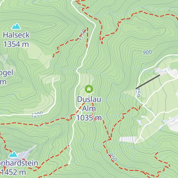 Map of Duslau Alm