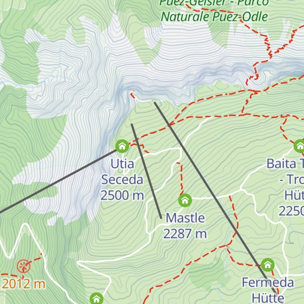 Map of Sofie-Hütte - Baita Sofie
