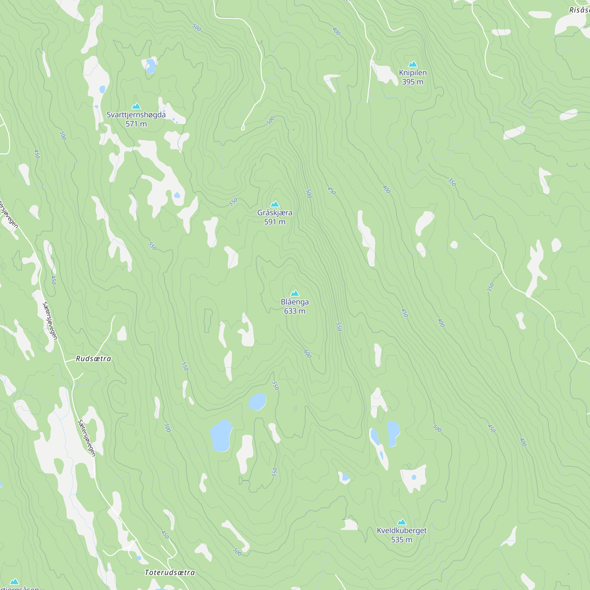 Blåenga map