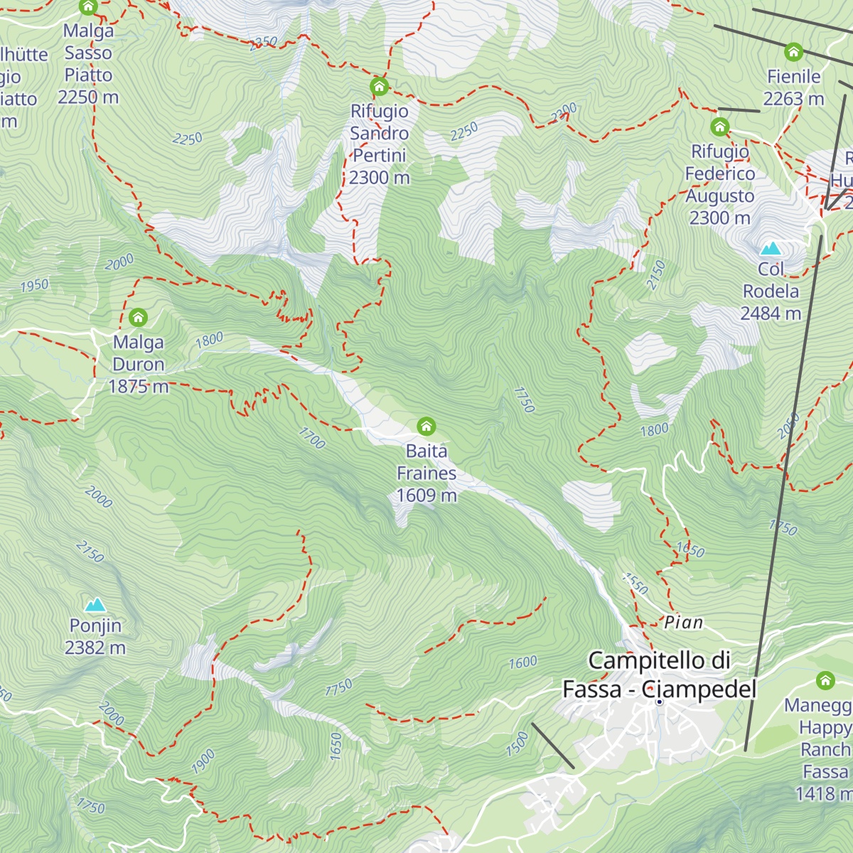 Baita Fraines map