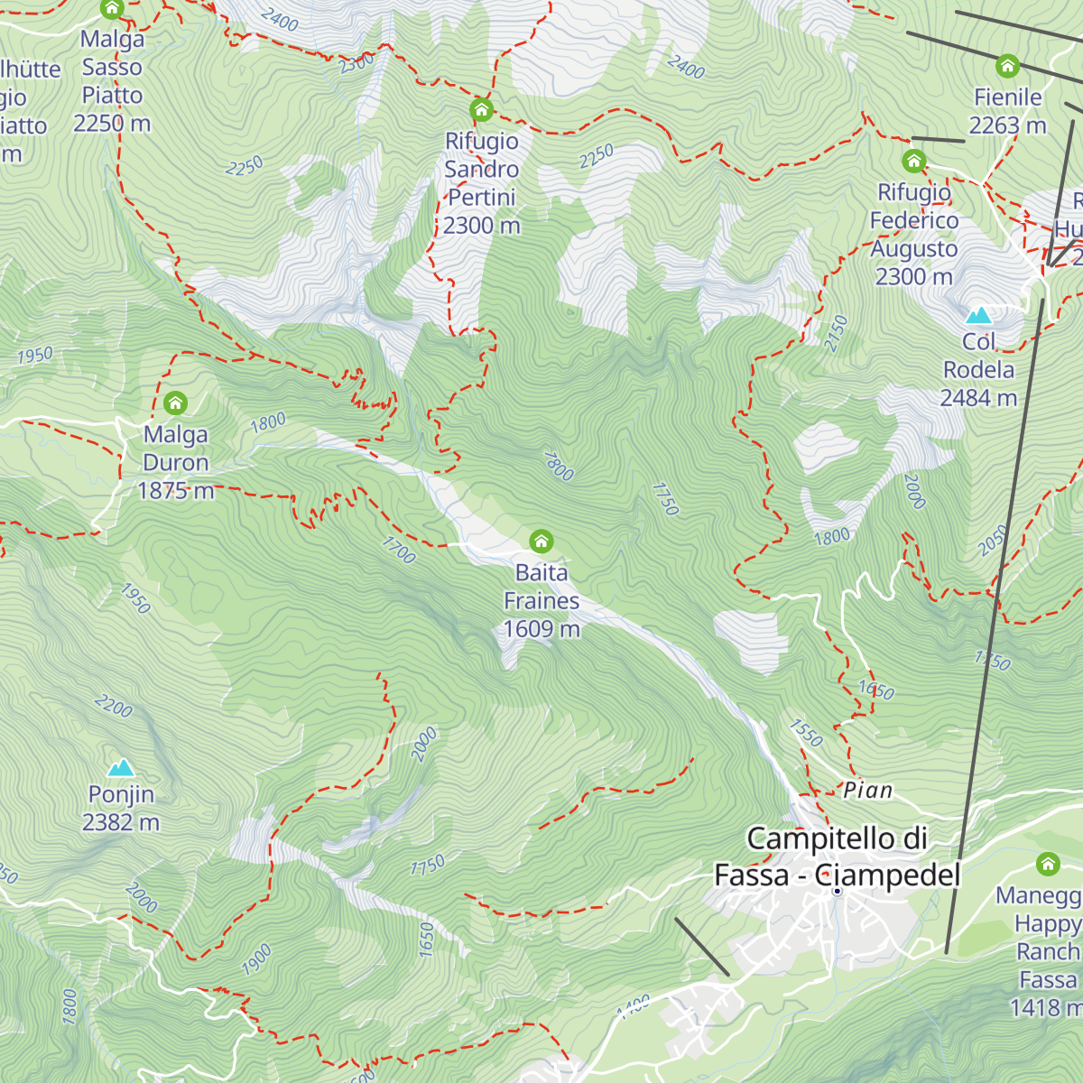 Baita Fraines map