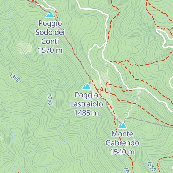 Map of Poggio Lastraiolo