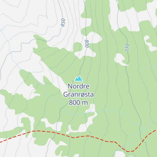 Map of Nordre Granrøsta