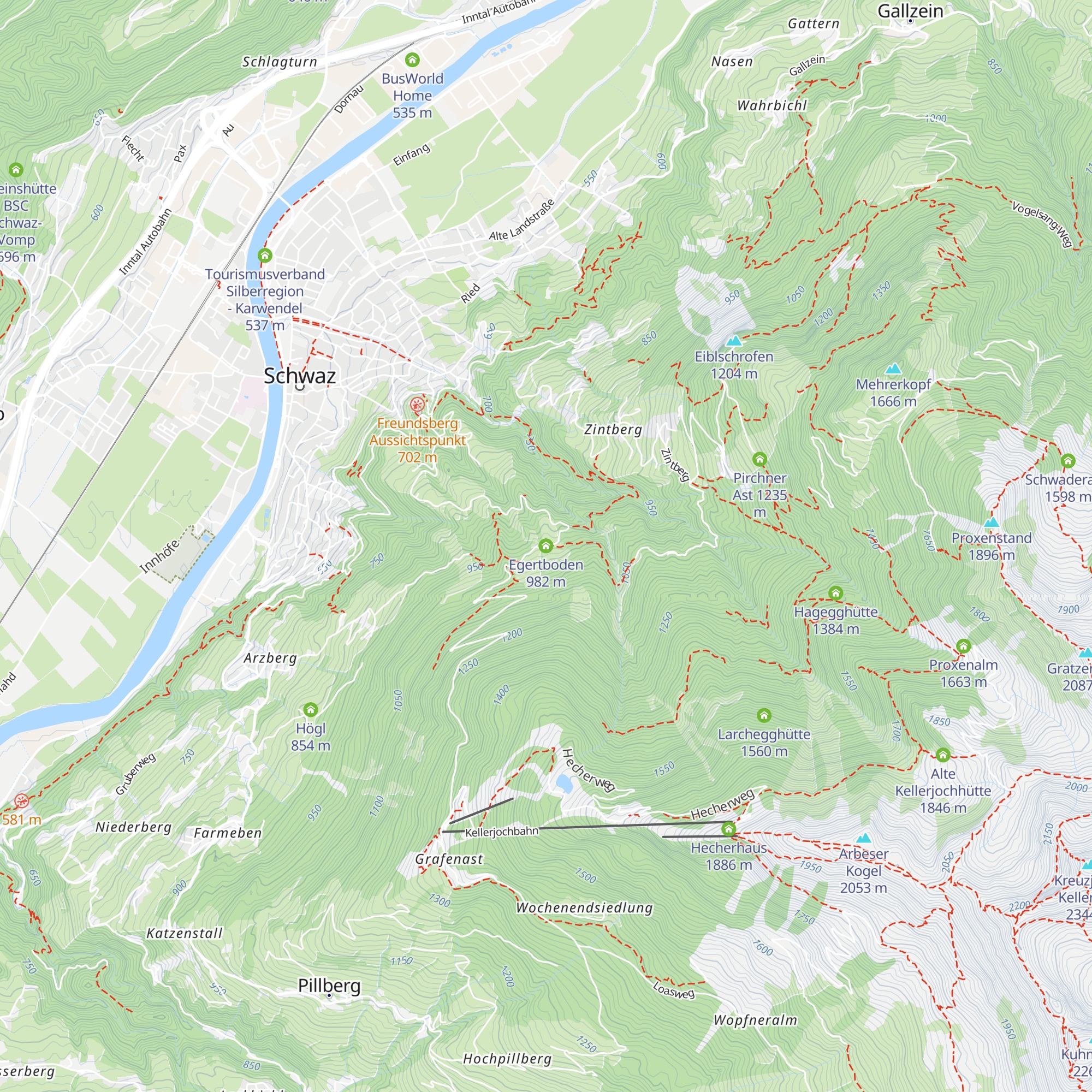 Egertboden map