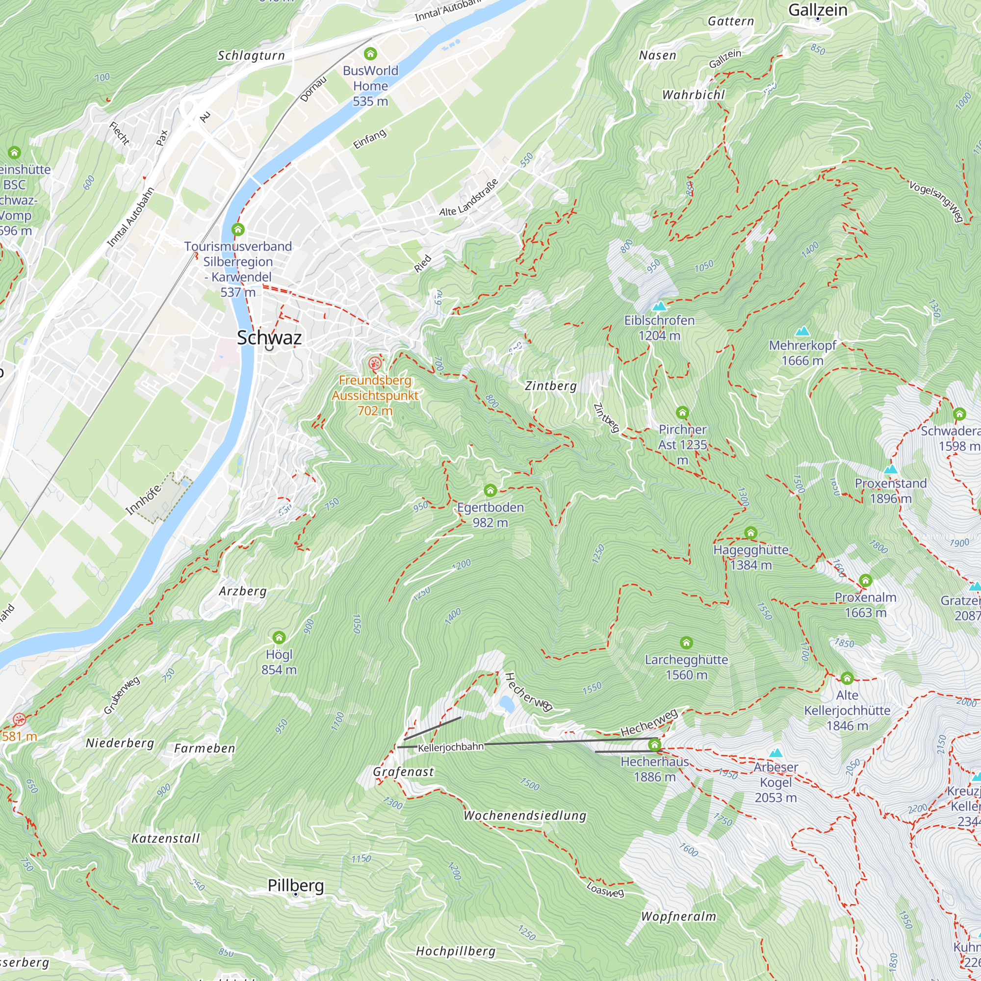 Egertboden map