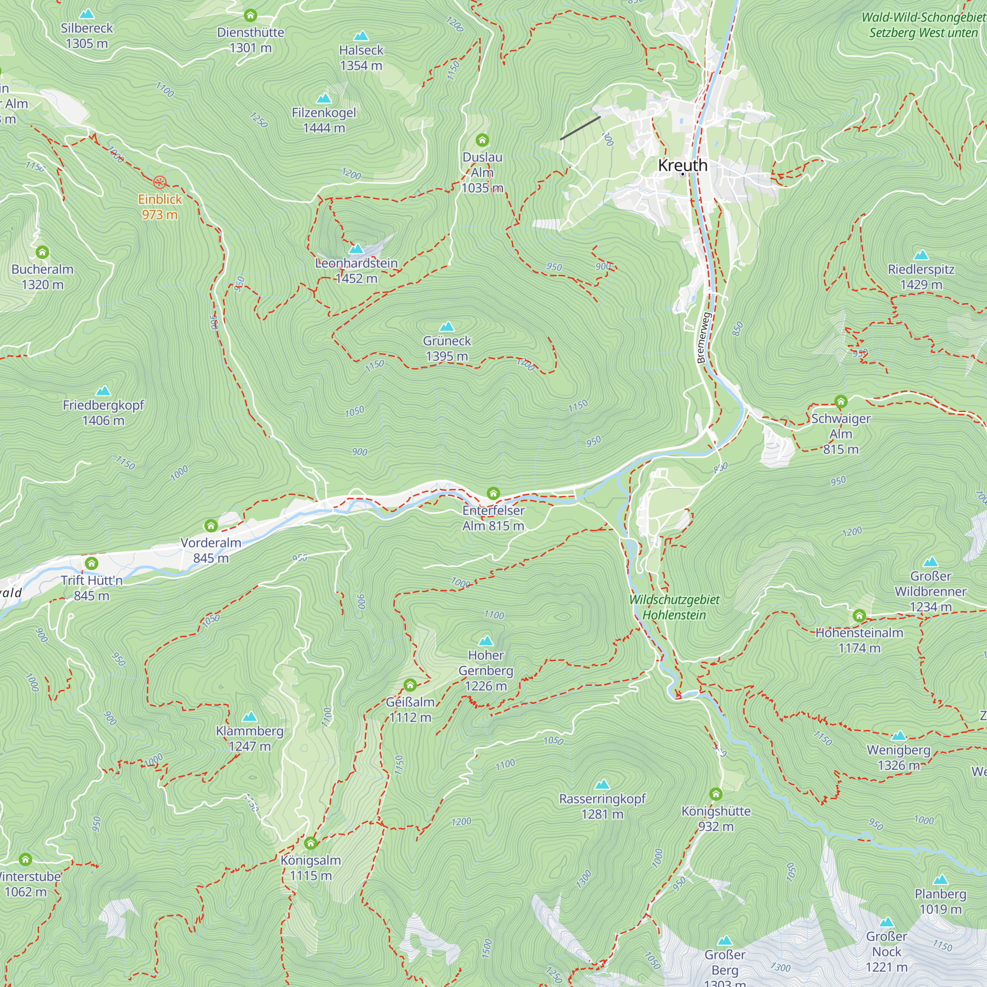 Enterfelser Alm map