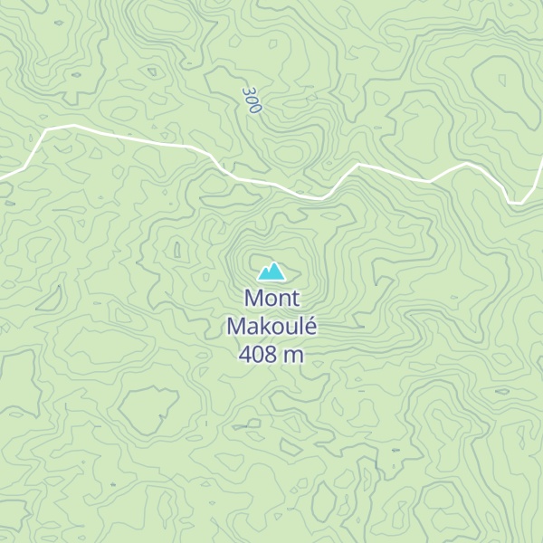 Map of Mont Makoulé