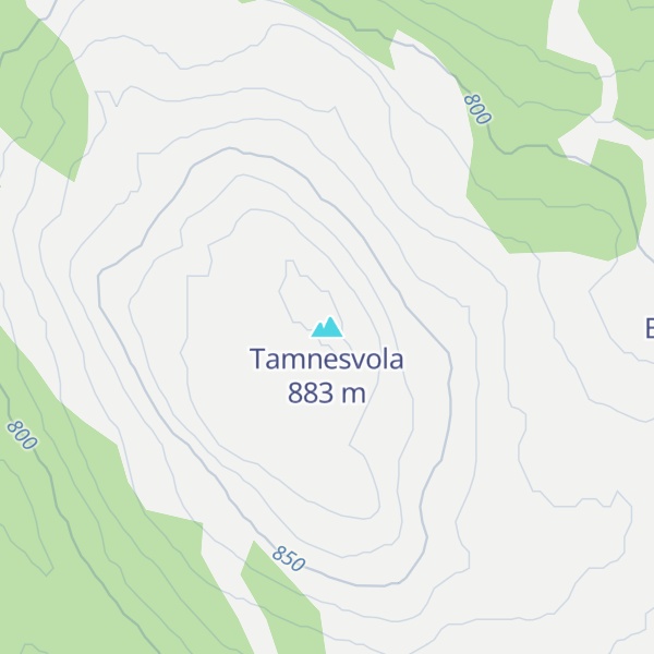Map of Tamnesvola