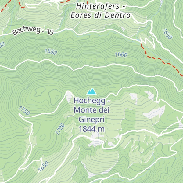 Map of Hochegg - Monte dei Ginepri