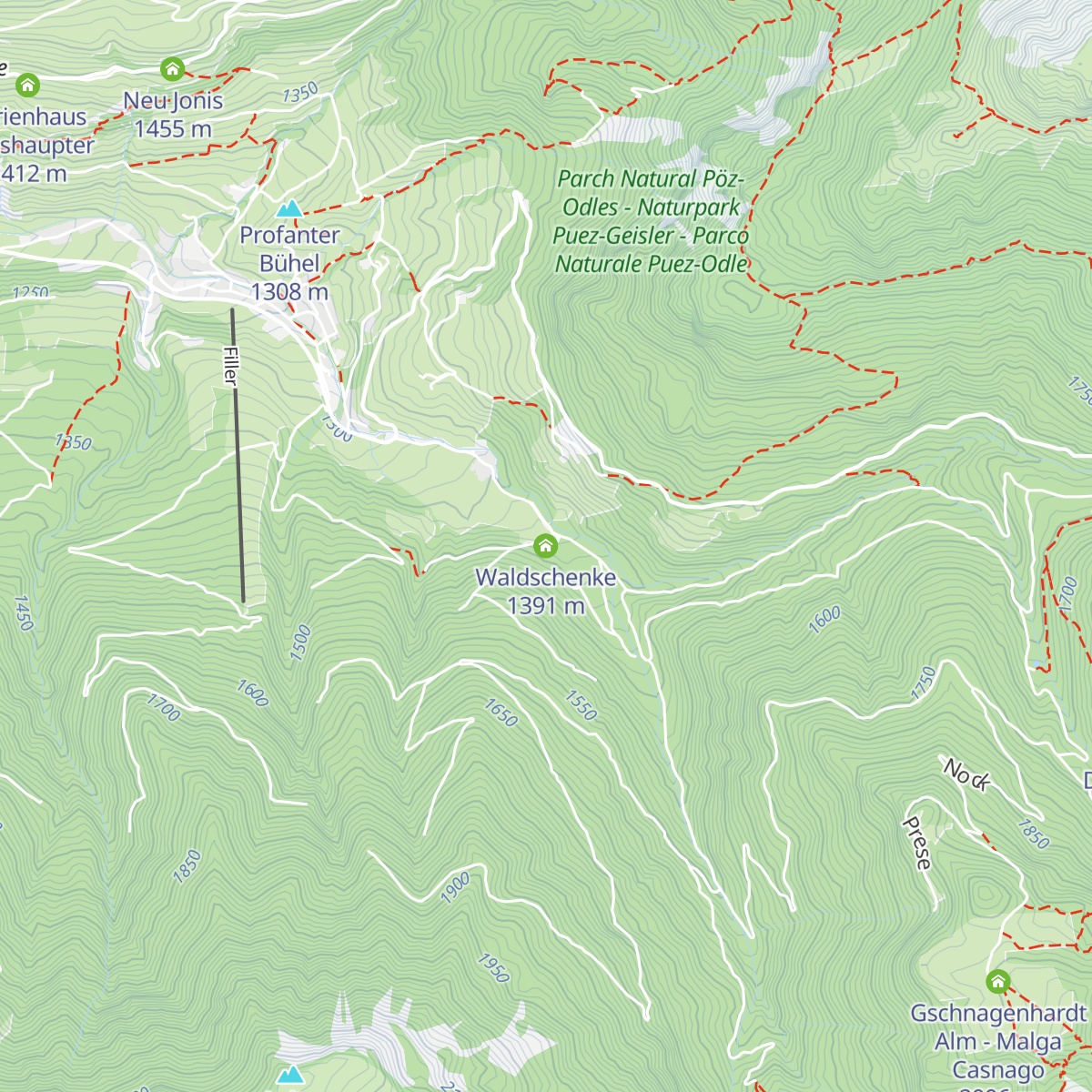 Waldschenke map