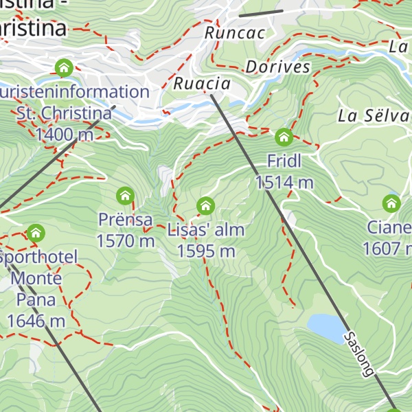 Map of Lisas' alm