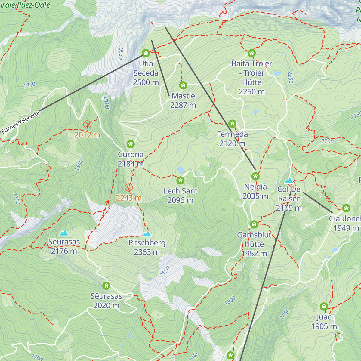 Lech Sant map