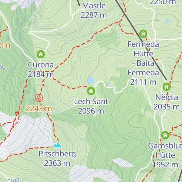 Map of Lech Sant