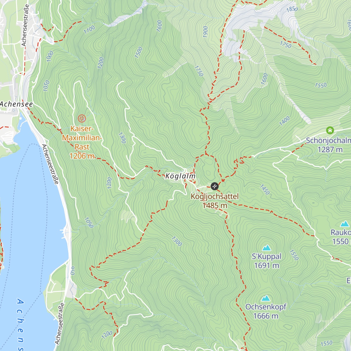 Köglalm map