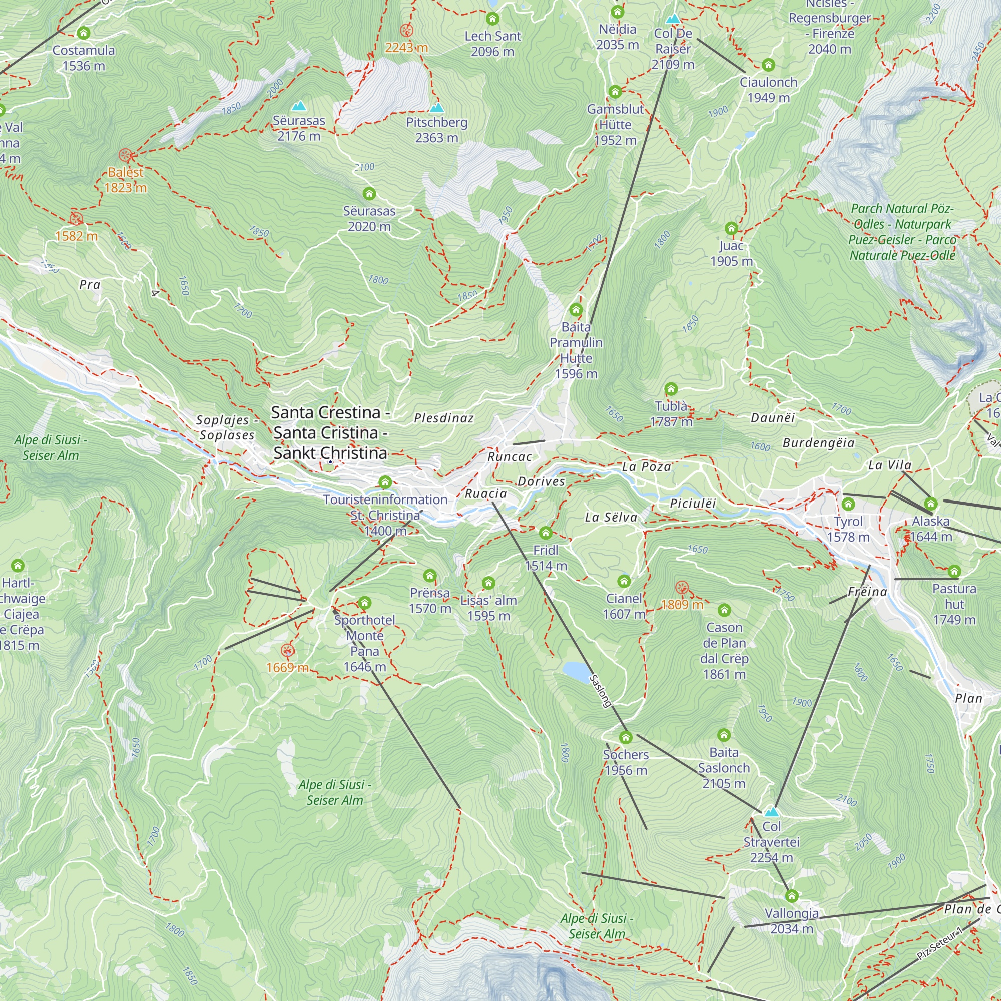 Apreski Snowbar map