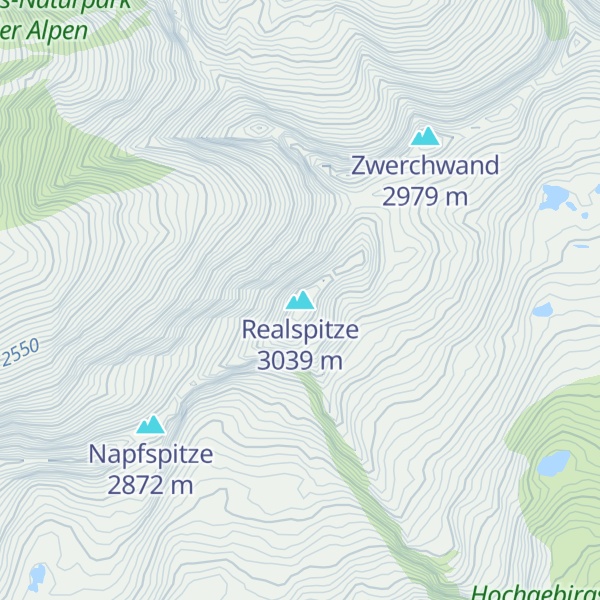 Map of Realspitze