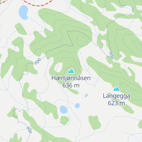 Map of Hærtjønnåsen