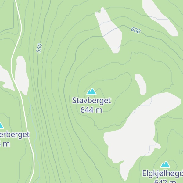 Map of Stavberget