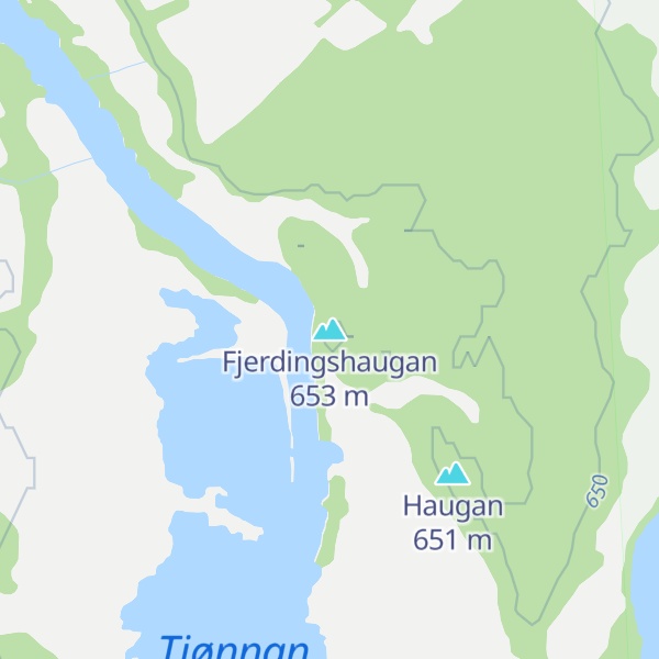 Map of Fjerdingshaugan