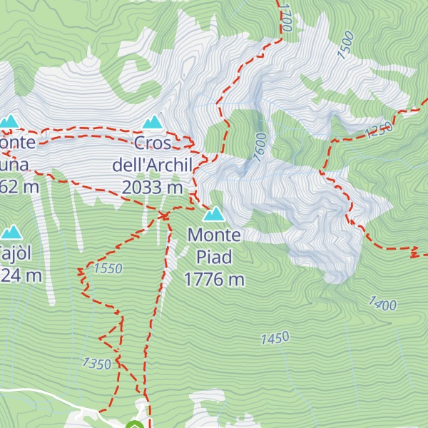 Map of Monte Piad