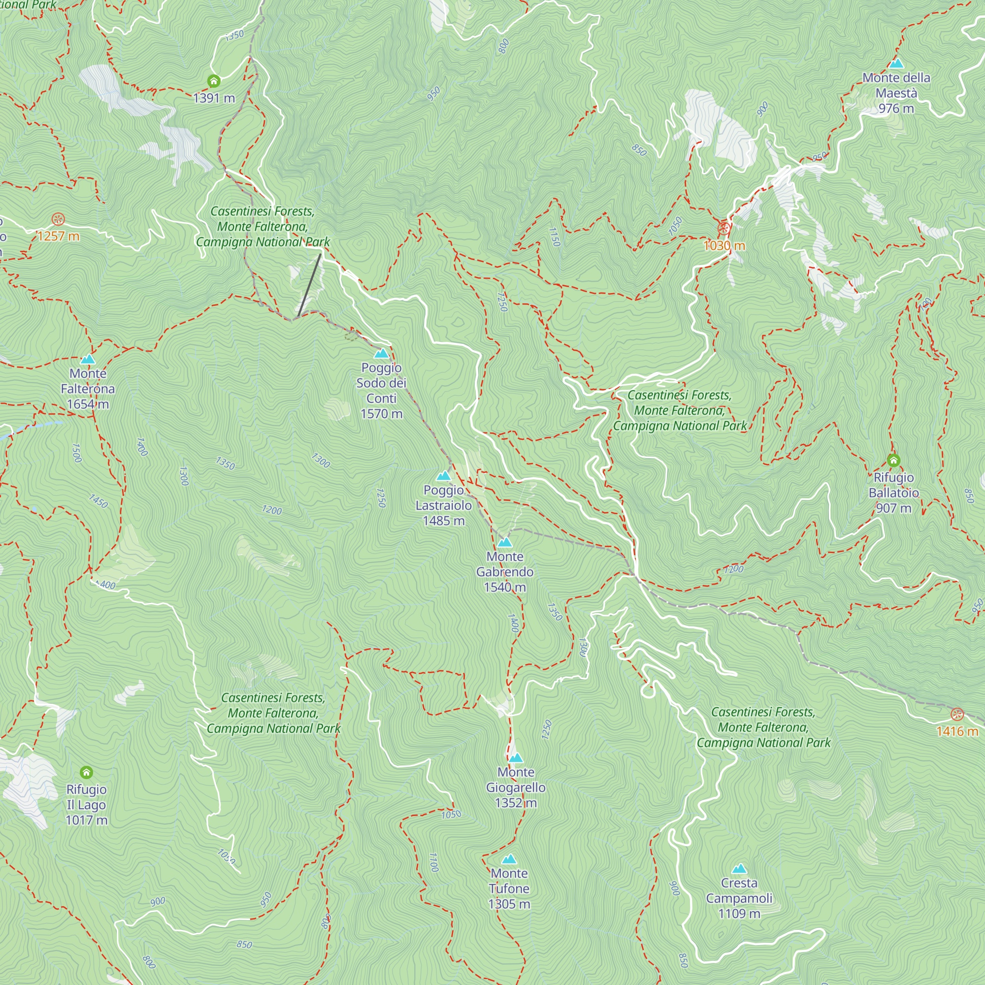 Rifugio "La Burraia" map