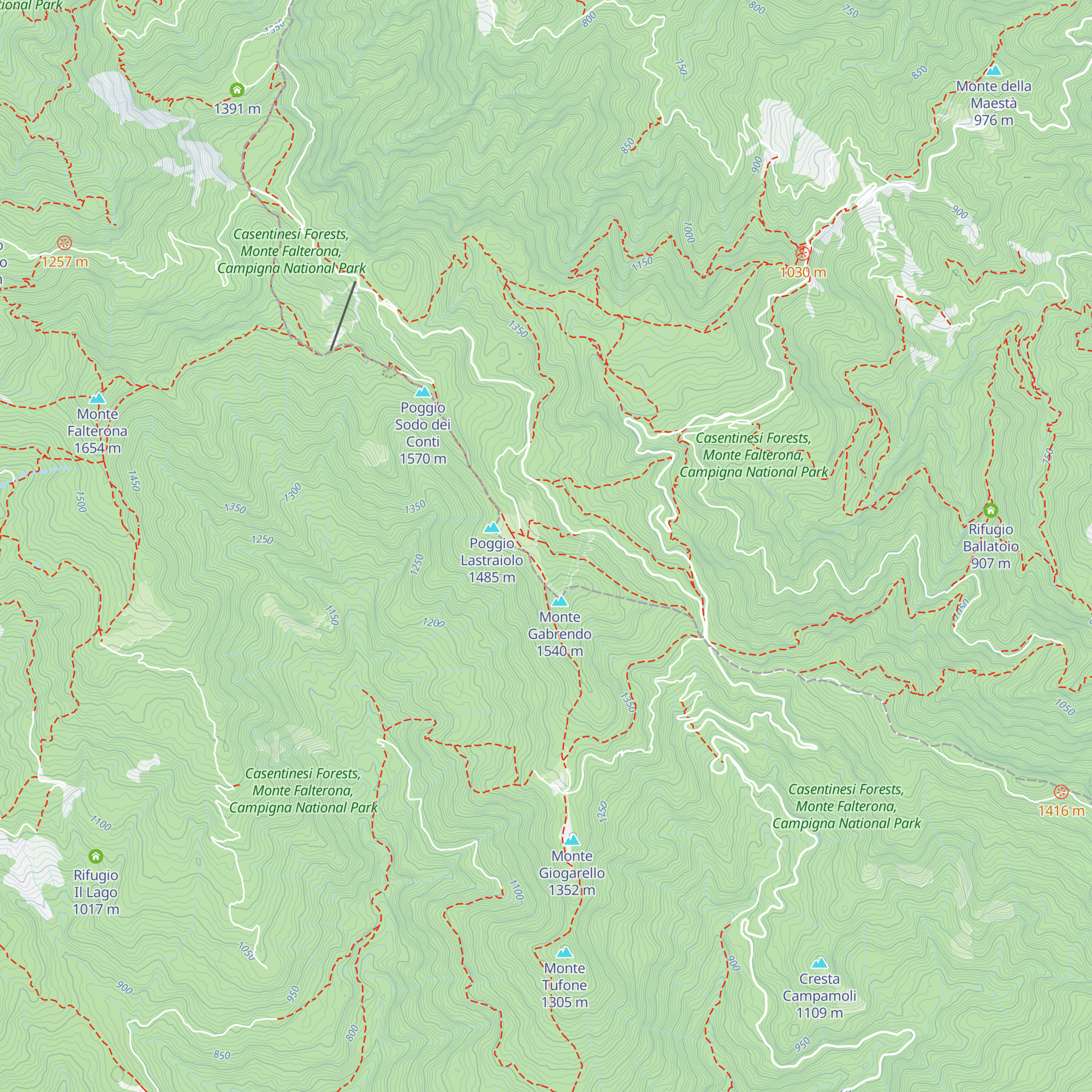 Rifugio "La Burraia" map